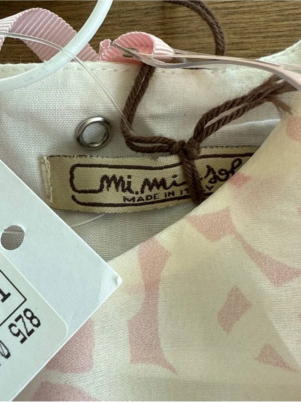 MiMiSol Girls Dress 3 Years Made In Italy Pink White Toddler Baby NWT Boutique